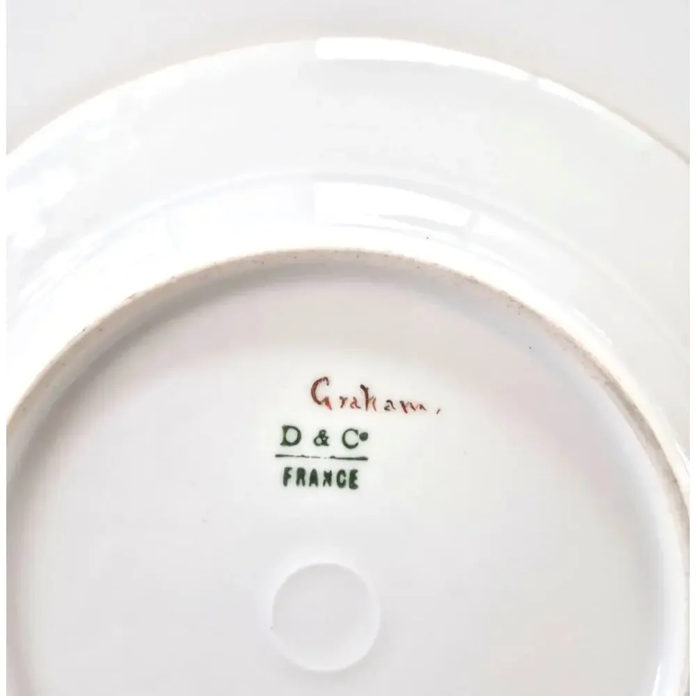 Antique Limoges France Dessert Salad Plates Set of 6 Hand Painted 1850 -1900